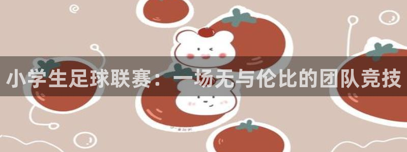 小学生足球联赛：一场无与伦比的团队竞技