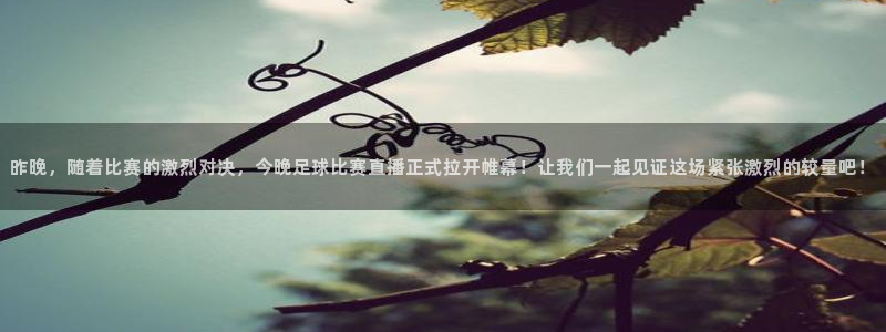 昨晚，随着比赛的激烈对决，今晚足球比赛直播正式拉开帷幕！让我